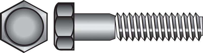 Hillman 7/16 in. Diameter x 3 in. Length Zinc-Plated Steel Hex Bolt, Coarse Thread (50-Pack)