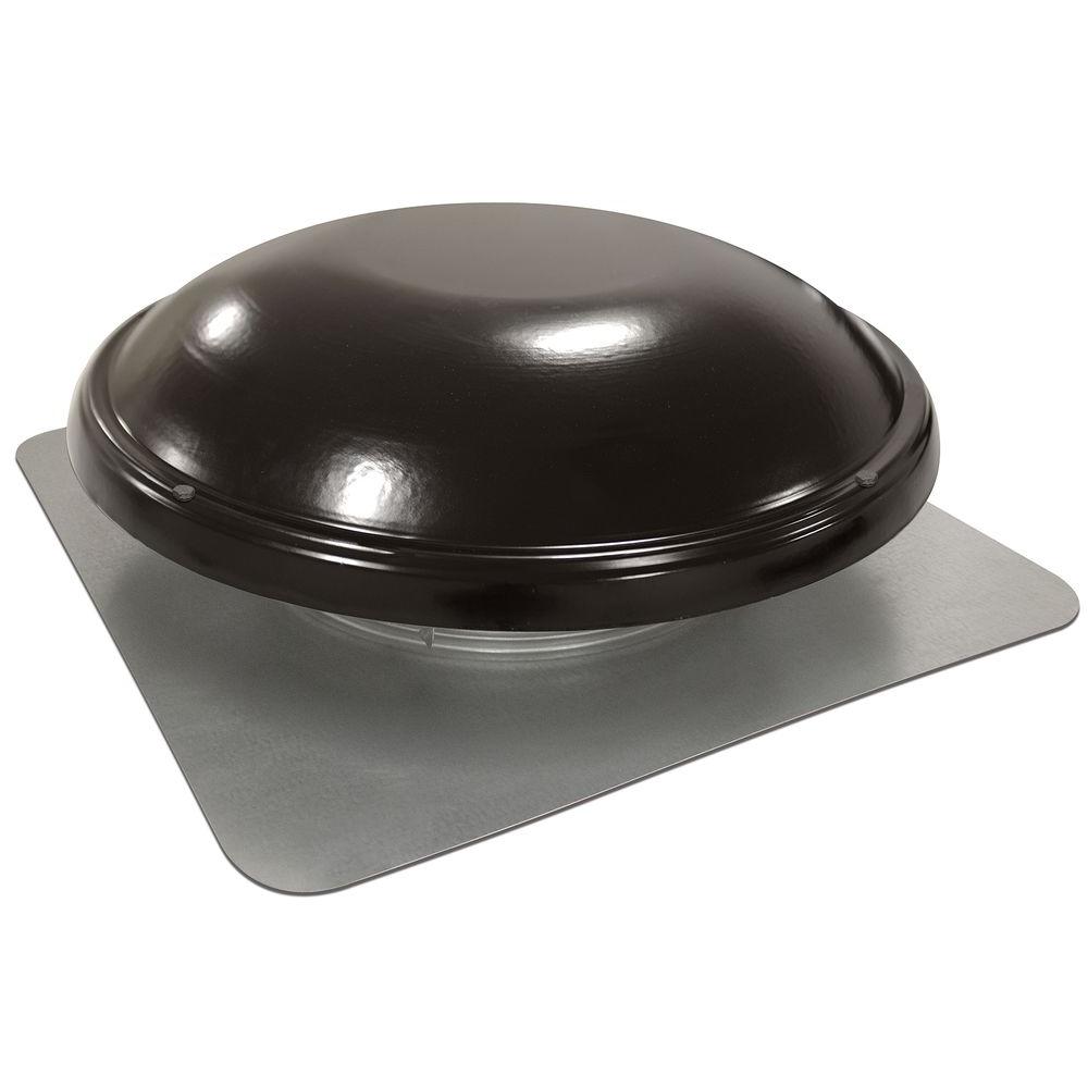 144 sq. in. NFA Galvanized Steel Static Dome Roof Vent in Weatherwood - Super Arbor
