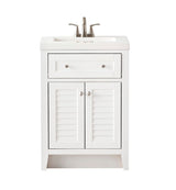 Style Selections Westlake 24-in White Single Sink Bathroom Vanity with White Cultured Marble Top