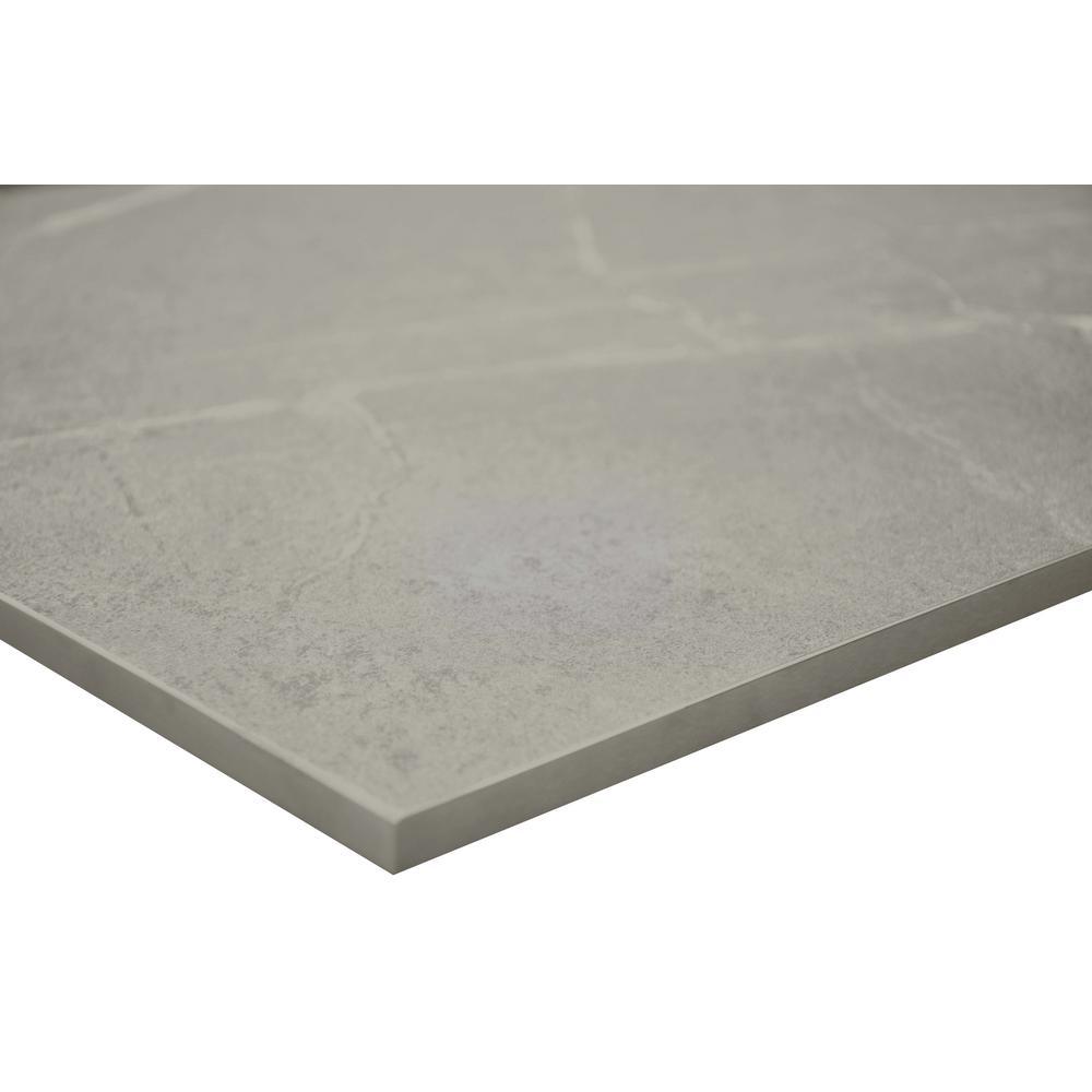 61 in. W x 22 in. Vanity Top in Soapstone Mist with Single White Sink and 4 in. Faucet Spread - Super Arbor