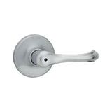 Dorian Satin Nickel Privacy Bed/Bath Door Lever with Microban Antimicrobial Technology - Super Arbor