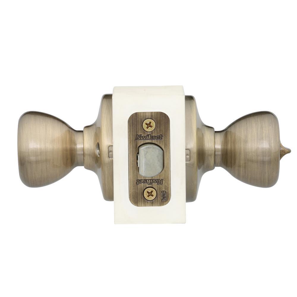 Tylo Antique Brass Privacy Bed/Bath Door Knob - Super Arbor
