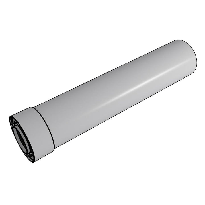 2 in. / 4 in. x 39 in. Plastic Condensing Vent Pipe Extension Kit - Super Arbor