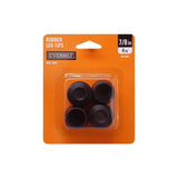 7/8 in. Black Rubber Leg Tips (4 per Pack)