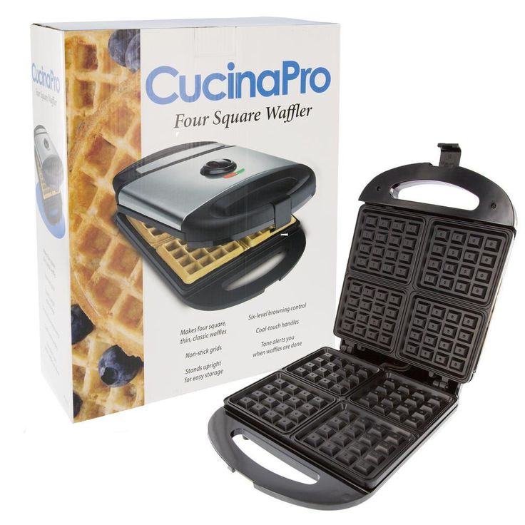 Classic 4-Slice Stainless Steel American Waffle Maker