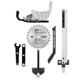 15 Amp 10 in. Expanded Capacity Table Saw With Rolling Stand