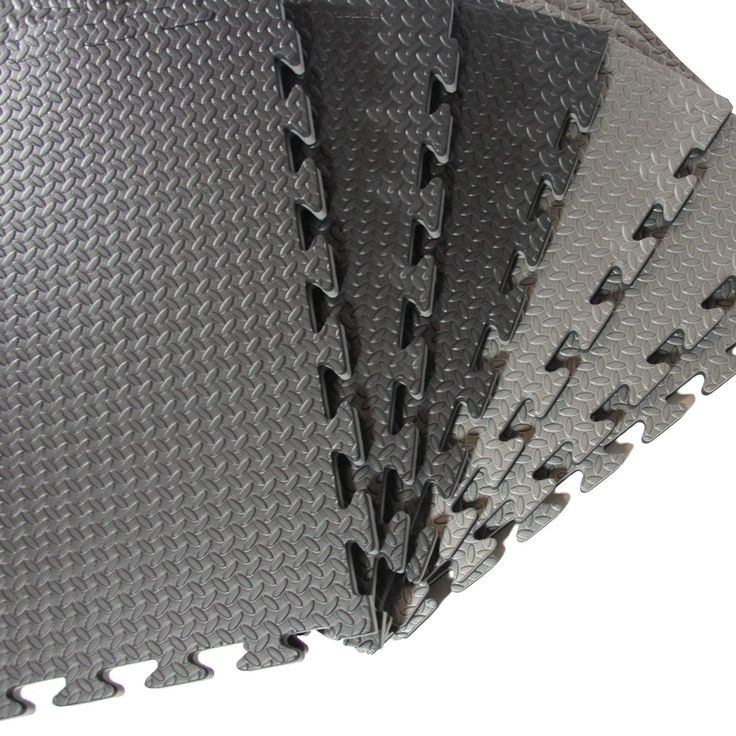 Clevr Extra-Thick EVA Foam Interlocking Gym Floor Mat, 12 pcs, 48 sq. ft.