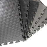 Clevr Extra-Thick EVA Foam Interlocking Gym Floor Mat, 12 pcs, 48 sq. ft.