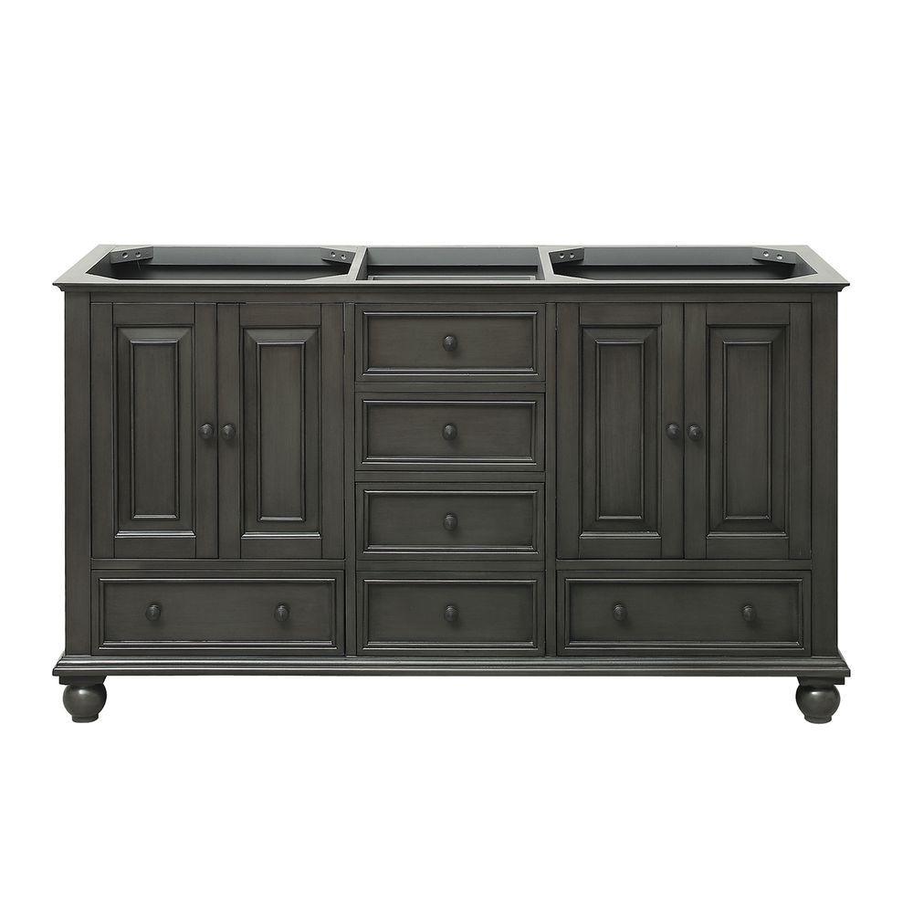 Thompson 60 in. W x 21 in. D x 34 in. H Vanity Cabinet in French White - Super Arbor