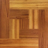 TrafficMASTER Brown Wood Parquet 12 in. x 12 in. Peel and Stick Vinyl Tile Flooring (30 sq. ft. / case)