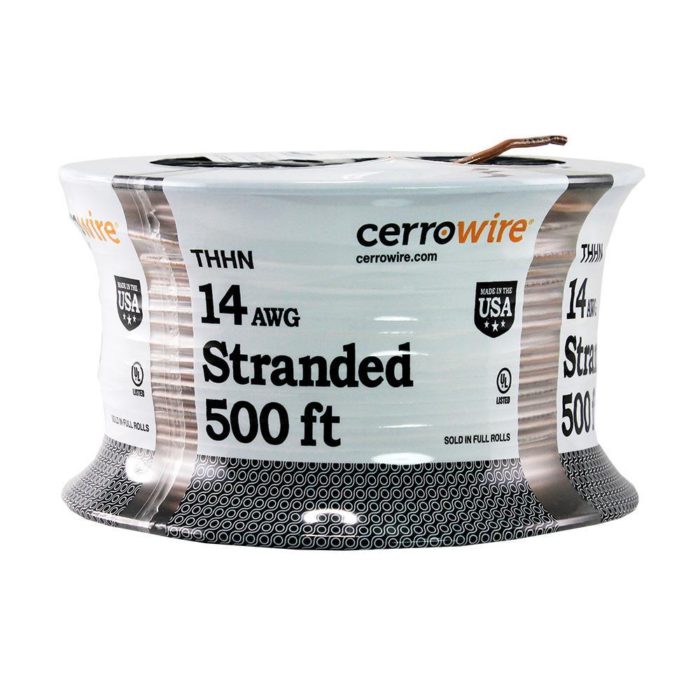 500 ft. 14/19 Black Stranded THHN Cable - Super Arbor