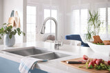 Kleo Single-Handle Pull-Down Sprayer Kitchen Faucet with Reflex and Power Clean in Chrome