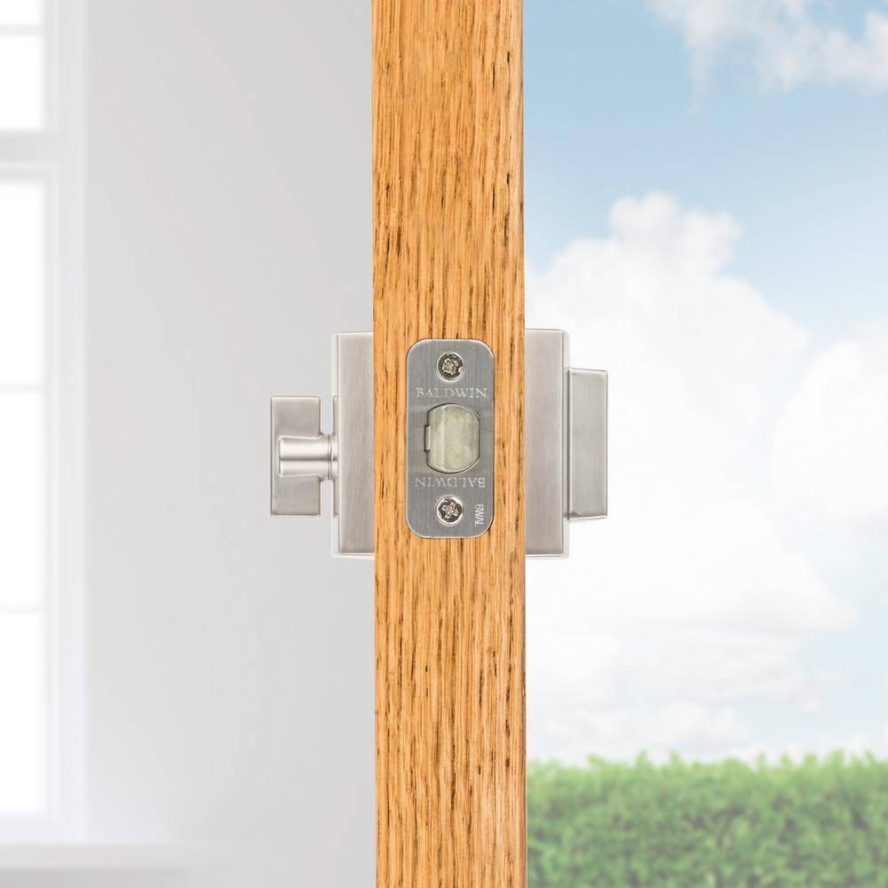 Prestige Spyglass Satin Nickel Square Single Cylinder Deadbolt Featuring SmartKey Security - Super Arbor