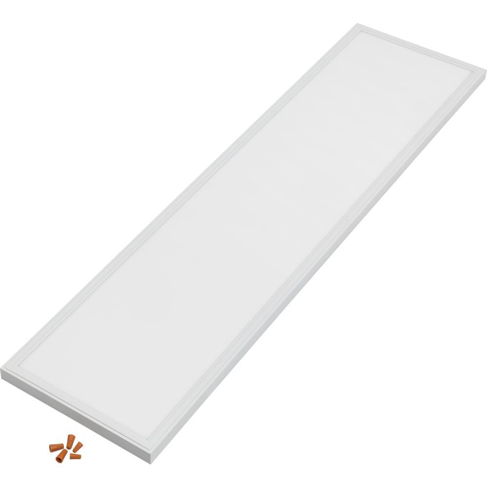 CPANL 1 ft. x 4 ft. White Integrated LED Selectable Lumen Flat Panel Light, Cool White 4000K - Super Arbor