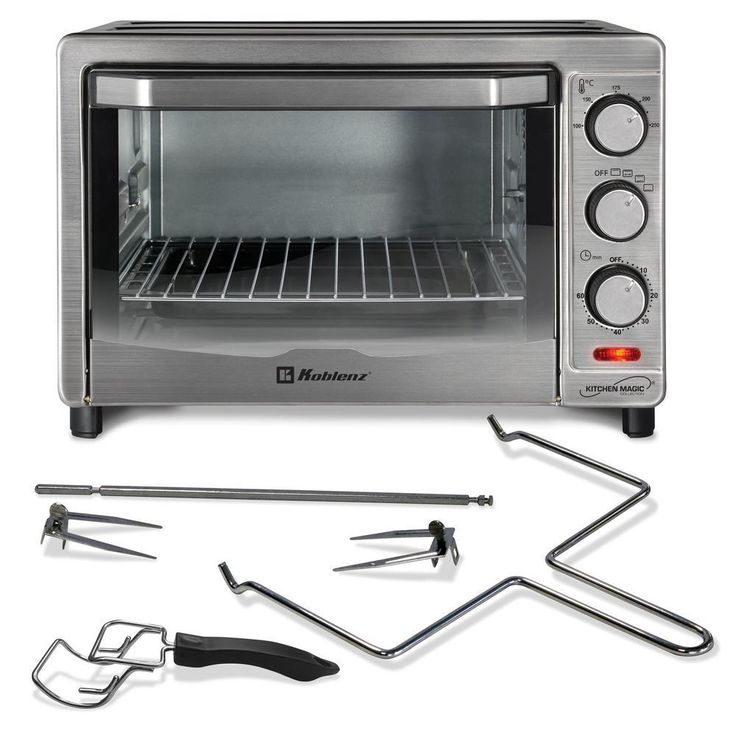 Kitchen Magic Collection Silver 24-Liter Oven with Rotisserie