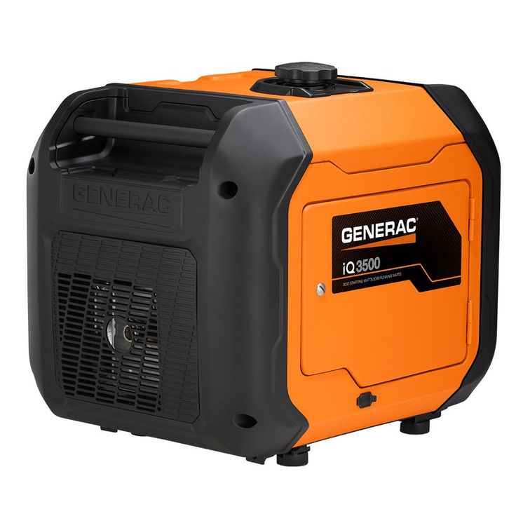 Generac iQ3500 3500-Watt Gasoline Powered Electric Start Portable Inverter Generator with PowerRush Technology 50 State/CSA