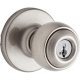 Polo Satin Nickel Entry Door Knob Featuring SmartKey Security - Super Arbor