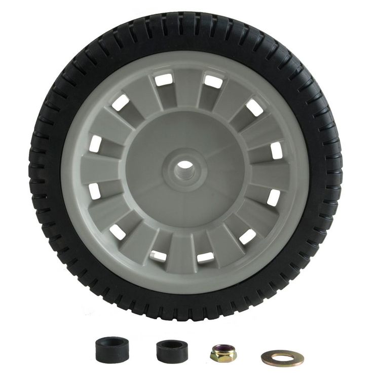 Powercare 8 in. x 1.75 in. Universal Plastic Wheel for Lawn Mowers