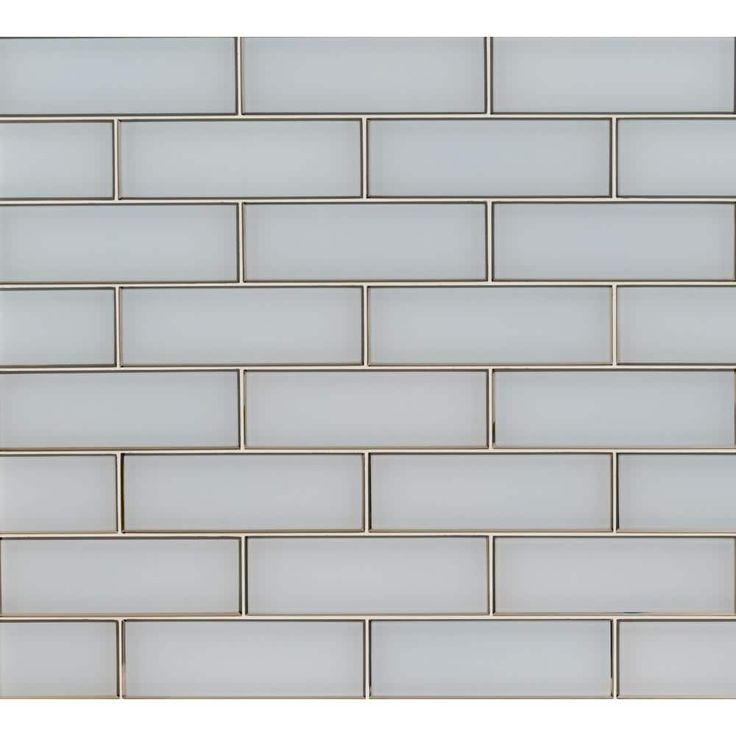 MSI Ice Bevel 4 in. x 12 in. Matte Glass White Subway Tile (5 sq. ft./case)