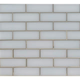 MSI Ice Bevel 4 in. x 12 in. Matte Glass White Subway Tile (5 sq. ft./case)