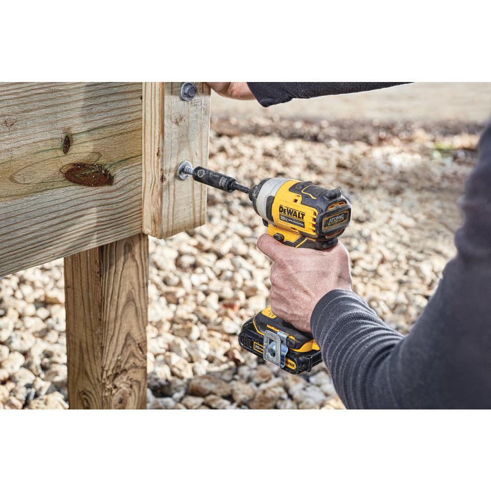 ATOMIC 20-Volt MAX Li-Ion Brushless Cordless Compact 1/4 in. Impact Driver w/Bonus 20-V Li-Ion Battery 2.0Ah (2-Pack) - Super Arbor