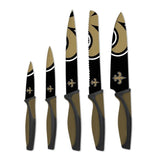 NFL New Orleans Saints 5-Piece Kitchen Knives