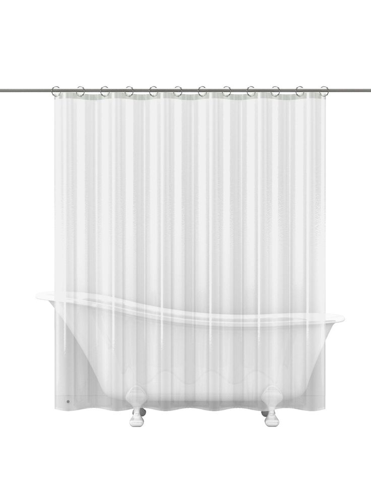 Style Selections EVA/PEVA Clear Solid Shower liner