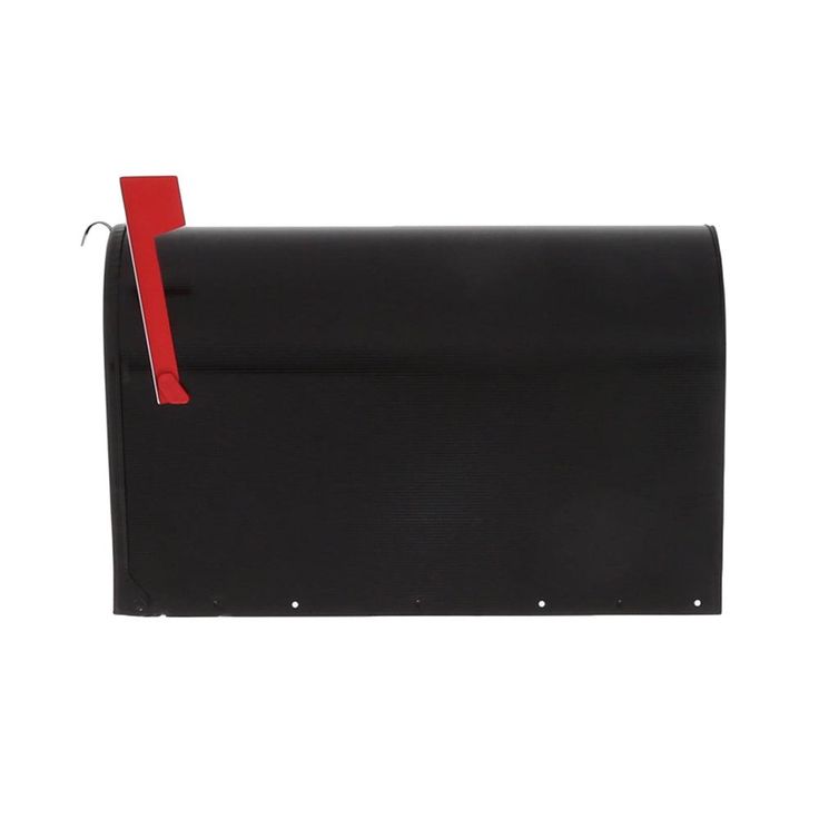 Gibraltar Mailboxes Stanley Extra Large, Steel, Post Mount Mailbox, Black, ST200B00