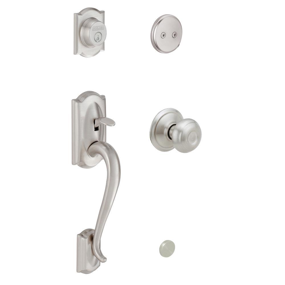 Camelot Aged Bronze Georgian Knob Dummy Door Handleset - Super Arbor