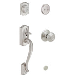 Camelot Aged Bronze Georgian Knob Dummy Door Handleset - Super Arbor