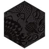 Merola Tile Gaudi Hex Black 8-5/8 in. x 9-7/8 in. Porcelain Floor and Wall Tile (11.56 sq. ft. / case)