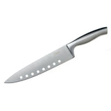 5-Piece Stainless Steel Knife and Sharpener Set, with Japanese Stainless Steel Slotted Blades