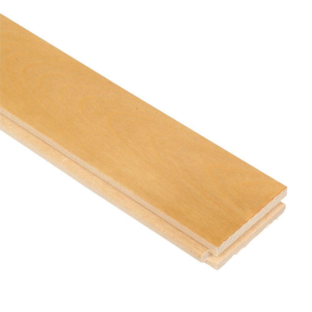 MONO SERRA Canadian Northern Birch Natural 3/4 in. x 3-1/4 in. Wide x Varying Length Solid Hardwood Flooring (20 sq. ft. / case) - Super Arbor