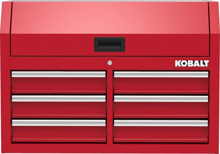 Kobalt 36-in W x 18-in H 6-Drawer Steel Tool Chest (Red)
