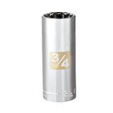 Craftsman SAE 12 Point Deep Socket, 3/4 in. X 3/8 in. Drive