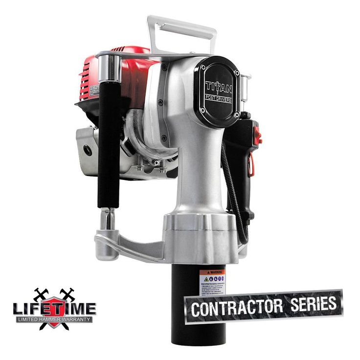 TITAN Contractors Series 4-Stroke Gas Powered Post Driver