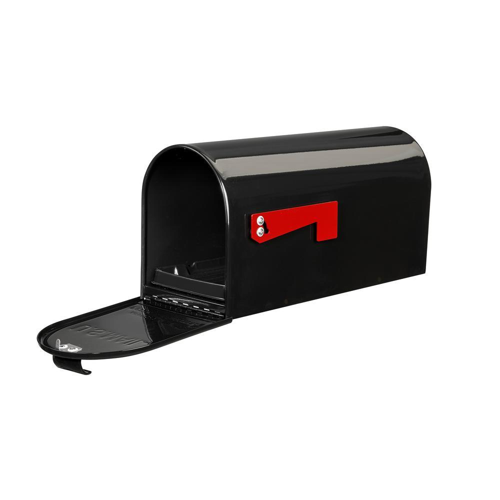 Lazy Hill Farm Designs Black Post-Mounted Bristol Mailbox - Super Arbor