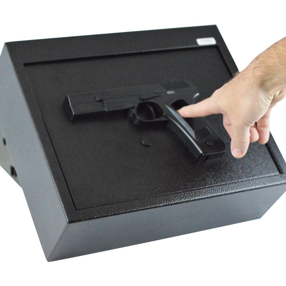 Biometric Fingerprint Drawer Personal Gun Safe, Black - Super Arbor