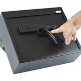 Biometric Fingerprint Drawer Personal Gun Safe, Black - Super Arbor