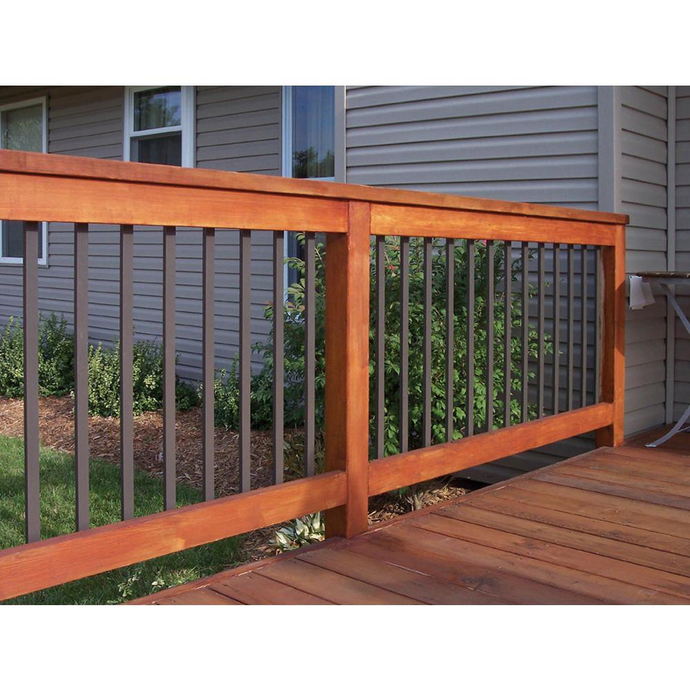 32 in. x 1 in. Aluminum Bronze Rectangular Baluster (14-Pack) - Super Arbor