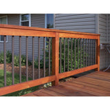 32 in. x 1 in. Aluminum Bronze Rectangular Baluster (14-Pack) - Super Arbor