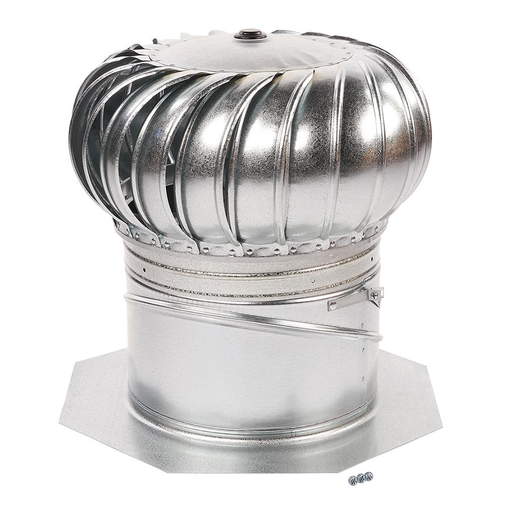 14 in. Aluminum Internally Braced Dual-Bearing Wind Turbine in Black - Super Arbor