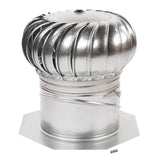 14 in. Aluminum Internally Braced Dual-Bearing Wind Turbine in Black - Super Arbor