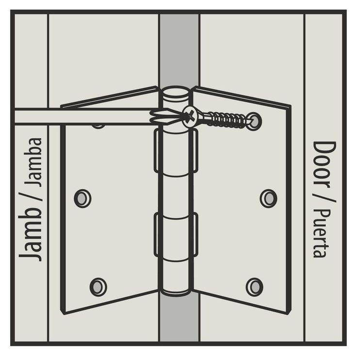 4 in. Satin Nickel 5/8 in. Radius Door Hinge