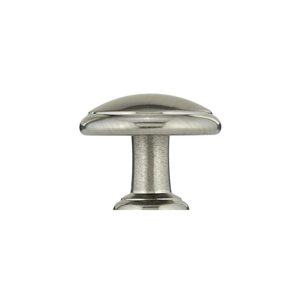 1-3/16 in. Brushed Nickel Classic Knob - Super Arbor