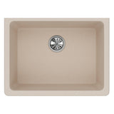 Quartz Classic Undermount Composite 33 in. Single Bowl Kitchen Sink in Black - Super Arbor