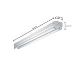 8 ft. Fluorescent White Strip Light Fixture with 2 T8 Light Sockets - Super Arbor