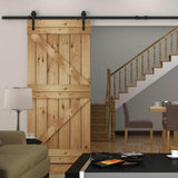 72 in. Dark Oil-Rubbed Bronze Arrow Sliding Barn Door Track and Hardware Kit