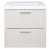 Style Selections Acadia 24-in White Single Sink Bathroom Vanity with White Cultured Marble Top