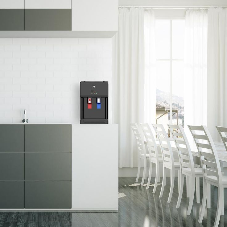 Countertop Self Cleaning Touchless Bottle less Water Cooler Dispenser, Hot/Cold Water, NSF/UL/Energy Star, Black
